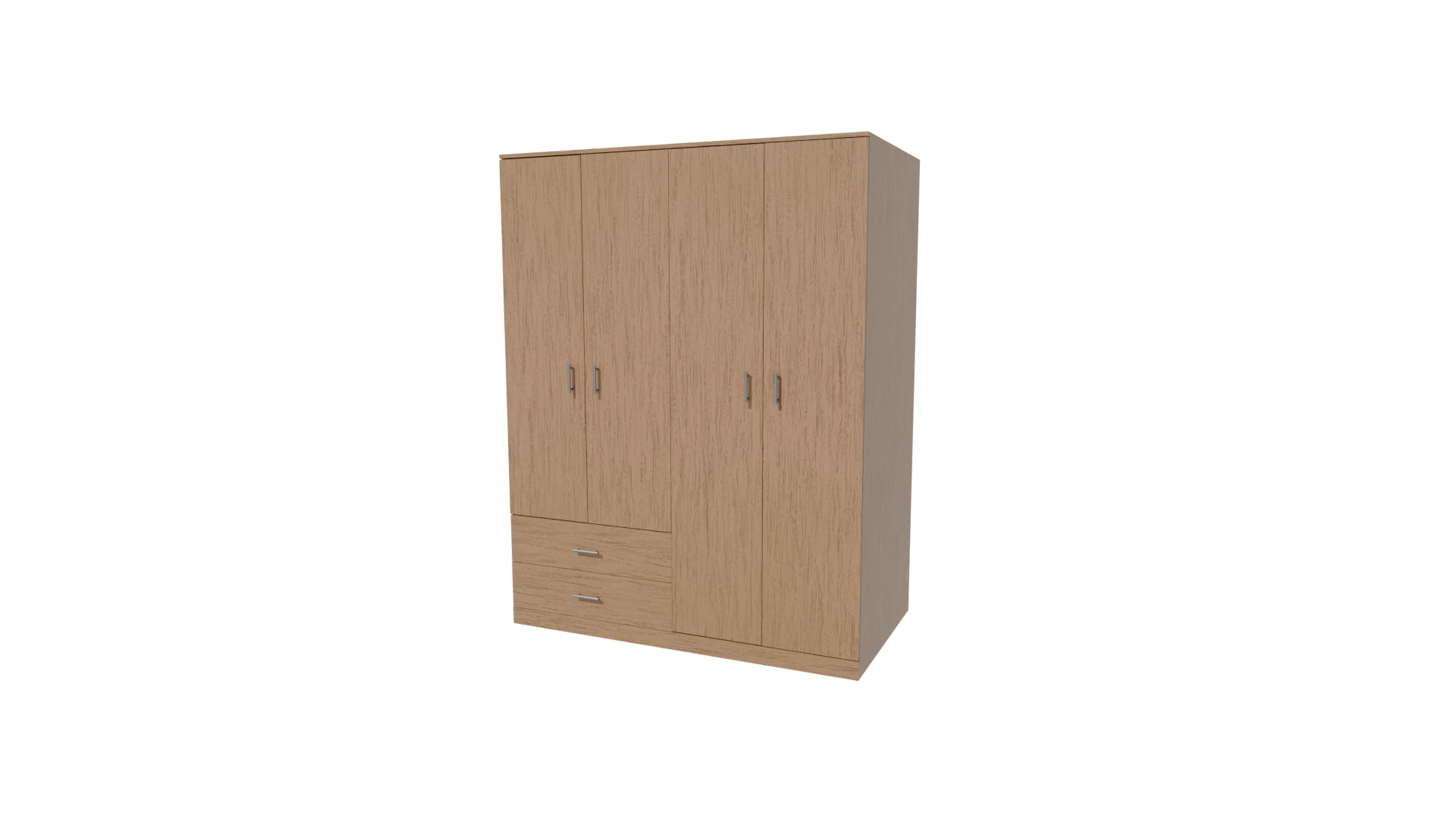 Closet low poly PBR 3D Model .c4d .max .obj .3ds .fbx .stl .blend 