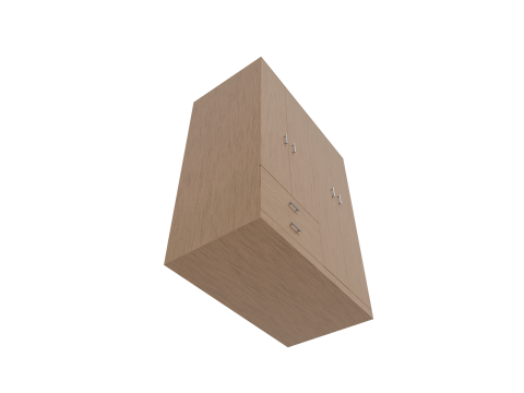 Closet low poly PBR 3D Model