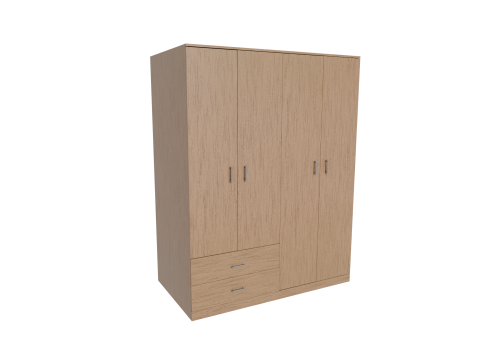 Closet low poly PBR 3D Model