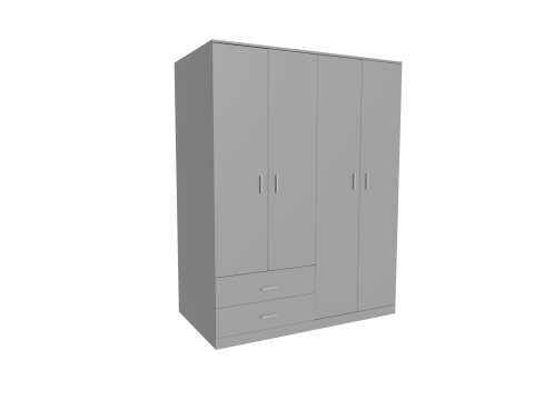 Closet low poly with materials Model 3D
