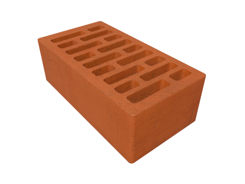 Brick low poly PBR 3D मॉडल