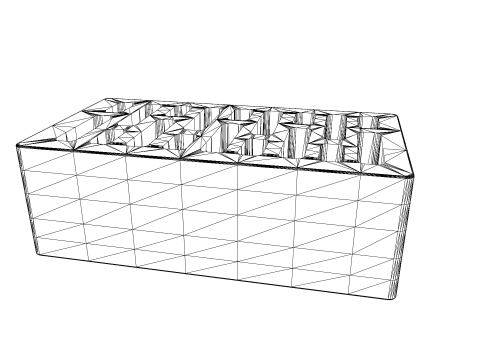 Brick low poly PBR 3D मॉडल