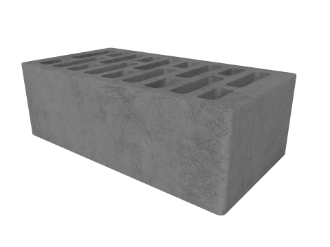 Facing brick low poly PBR 3D 模型