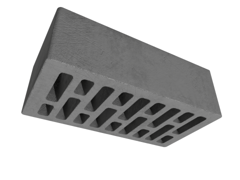 Facing brick low poly PBR Model 3D