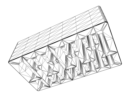 Facing brick low poly PBR Model 3D