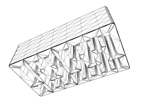 Facing brick low poly PBR 3D Model