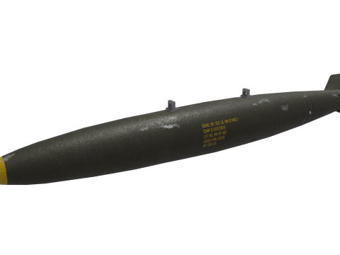Mk 81 bomb 2K PBR textures 3D Model