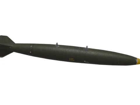 Mk 81 bomb 2K PBR textures 3D Model