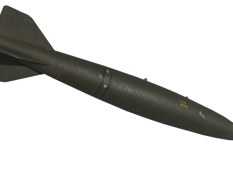 Mk 81 bomb 2K PBR textures 3D Model