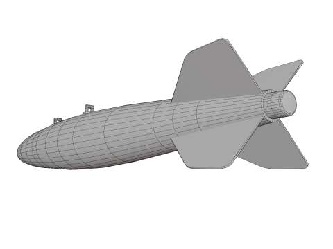 Mk 81 bomb 2K PBR textures 3D Model