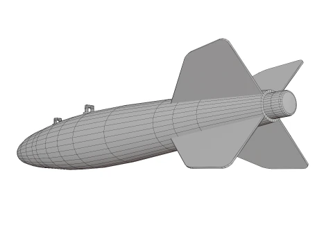 Mk 81 bomb 2K PBR textures 3D Model