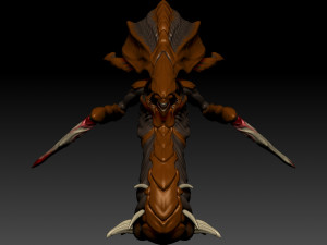 Zerg Hydralisk 3D प्रिंट मॉडल