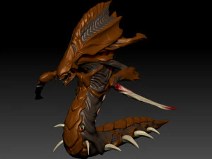 Zerg Hydralisk 3D Print Model