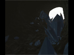 Cave with crystals 3D मॉडल
