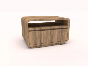 Деревянный столик 3D Модель