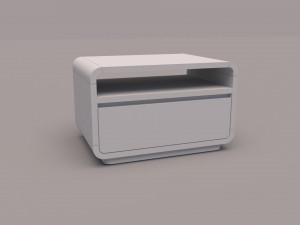 Wooden Side Table 3D Model