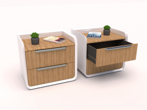 Wooden Side Table 3Dモデル