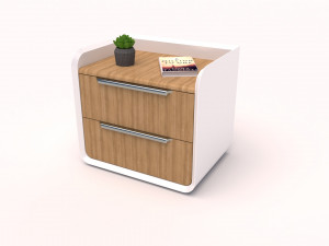 Wooden Side Table 3D मॉडल