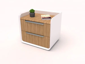 Wooden Side Table 3D Model