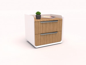 Wooden Side Table 3D मॉडल