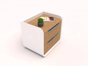 Wooden Side Table 3D Model