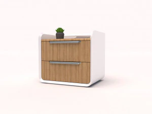 Wooden Side Table 3D Model