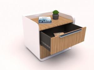 Wooden Side Table 3D मॉडल