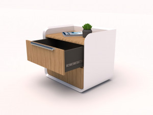 Wooden Side Table 3D मॉडल