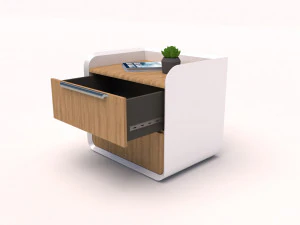 Wooden Side Table 3D Model