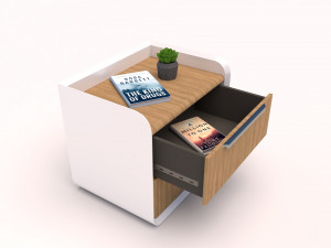 Wooden Side Table 3D मॉडल