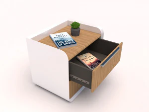 Wooden Side Table 3D Model