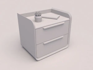 Wooden Side Table 3D Model