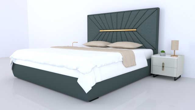 Modern double hot sale bed
