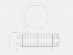 Modern Dresser 3D Model