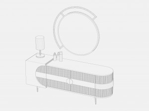 Modern Dresser 3D मॉडल