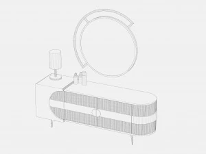 Modern Dresser 3D Model