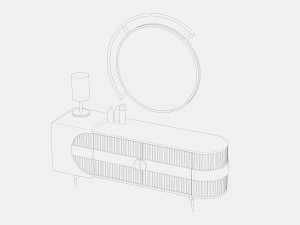 Modern Dresser 3D मॉडल