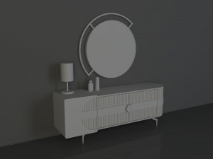 Modern Dresser 3D मॉडल