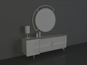 Modern Dresser 3D Model