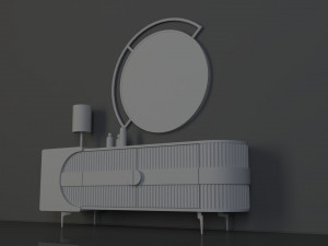 Modern Dresser 3D मॉडल