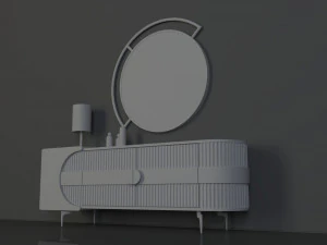 Modern Dresser 3D Model