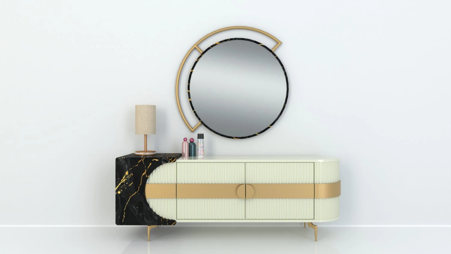 Modern Dresser 3D Model .c4d .max .obj .3ds .fbx .stl .blend 