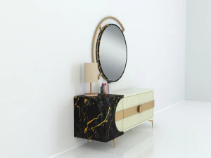 Modern Dresser 3D Model