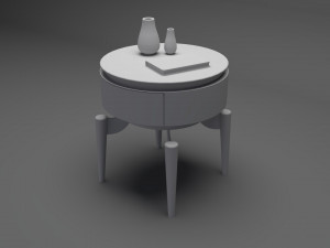 Modern Nightstand 3D मॉडल