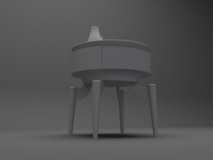Modern Nightstand 3D मॉडल