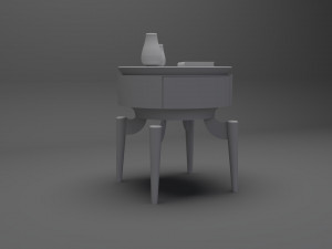 Modern Nightstand 3D मॉडल