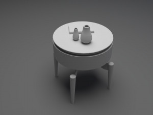 Modern Nightstand 3D मॉडल