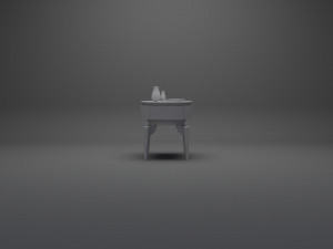 Modern Nightstand 3D मॉडल