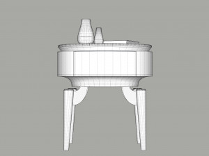 Modern Nightstand 3D मॉडल