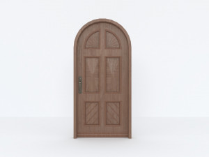 Vintage Wooden Door 3D Model